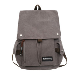 潮牌書包男大容量時尚簡約女大學生高中生帆布雙肩包初中生後後背包女