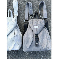 韓系ins小衆高級撞色y2k兔子雙肩包2026百搭通勤多功能斜背後後背包女