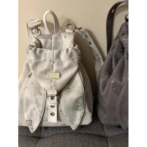 韓系ins小衆高級撞色y2k兔子雙肩包2026百搭通勤多功能斜背後後背包女