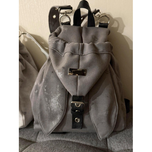 韓系ins小衆高級撞色y2k兔子雙肩包2026百搭通勤多功能斜背後後背包女