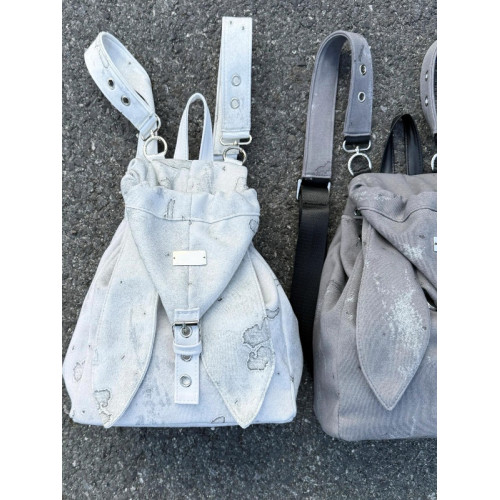 韓系ins小衆高級撞色y2k兔子雙肩包2026百搭通勤多功能斜背後後背包女