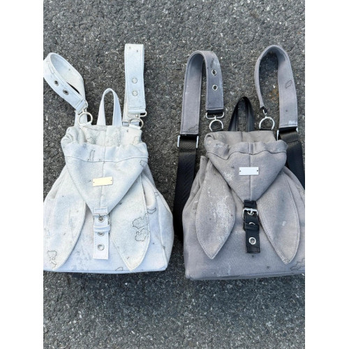 韓系ins小衆高級撞色y2k兔子雙肩包2026百搭通勤多功能斜背後後背包女