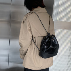 休閒雙肩包包女2024新款潮時尚鏈條多功能後後背包百搭大容量單肩包