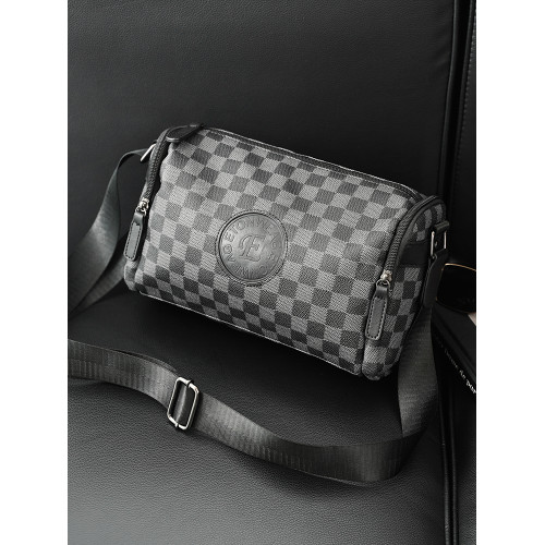 斜後後背包男士機能風男款郵差包騎行機車後後背包運動單肩包潮男包小方包