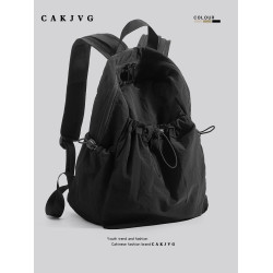 CAKJVG男款電腦包雙肩包2024新款書包女大學生尼龍防水輕便後後背包