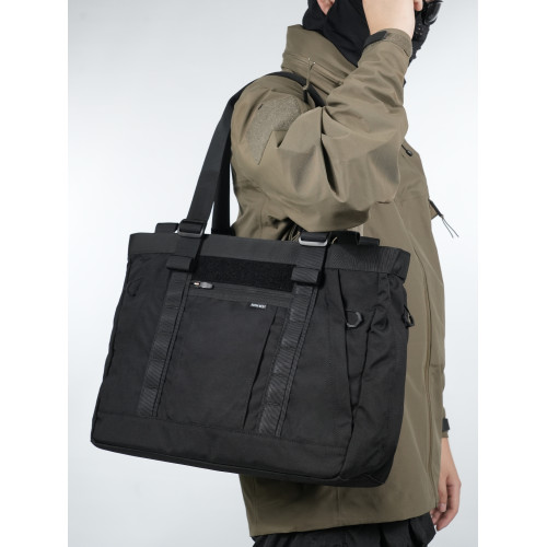 ALPHA橫托特霍比特人多功能斜後後背包男托特包機能風通勤大容量