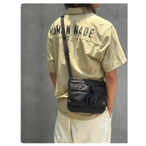 日系ins潮流休閒防水男女尼龍通勤旅行包單肩包斜背潮牌工裝小包