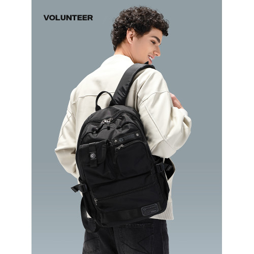 牛津布雙肩包男士大學生旅行包高中書包戶外休閒登山包男輕便後後背包