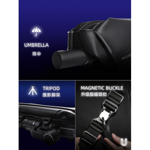 胸包男款潮牌機車騎行後後背包男生單肩通勤小挎包戶外防水腰包斜後後背包