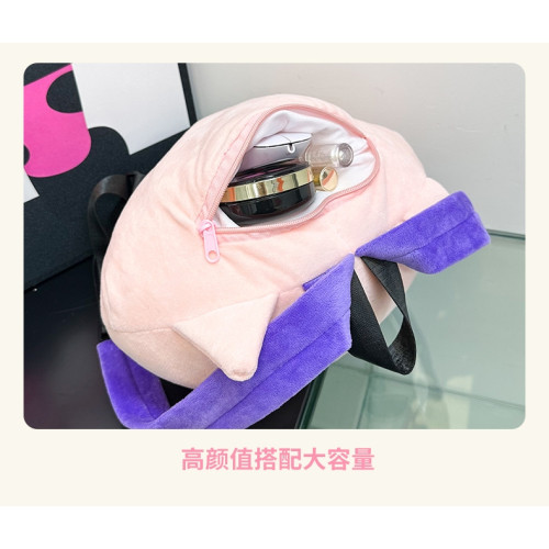 蠟筆小新玩偶小豬肥嘟嘟左衛門雙肩包女可愛鱷魚先生兒童後後背包男孩