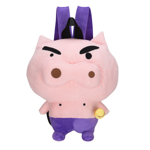 蠟筆小新玩偶小豬肥嘟嘟左衛門雙肩包女可愛鱷魚先生兒童後後背包男孩