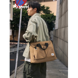 公文包男款手提包男士商務托特包電腦包通勤單肩斜後後背包大容量後後背包