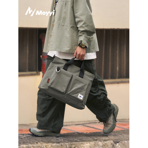 公文包男款手提包男士商務托特包電腦包通勤單肩斜後後背包大容量後後背包