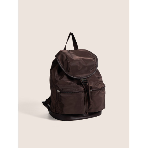 2024春季新款韓版小衆日系慵懶風雙肩包女通勤簡約百搭大學生書包