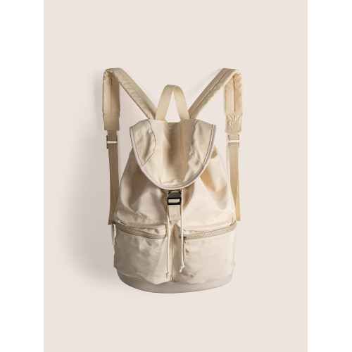 2024春季新款韓版小衆日系慵懶風雙肩包女通勤簡約百搭大學生書包