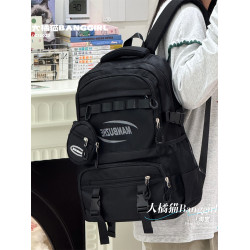 日系高中生書包男大容量結實耐用後後背包初中女生高顔值旅遊雙肩包女