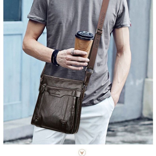 時尚男士牛皮質感商務包單肩包斜後後背包真皮包休閒包後後背包手提包掛包