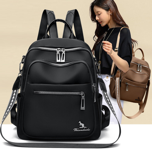 旅行防水牛津布後後背包2026新款通勤休閒百搭雙肩包大容量外出旅遊包