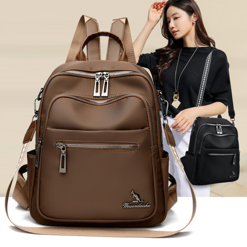 旅行防水牛津布後後背包2026新款通勤休閒百搭雙肩包大容量外出旅遊包