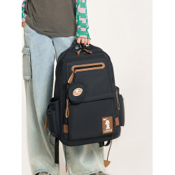 減負護脊  書包初中生中學生男生高中生後後背包男大容量女雙肩包男款