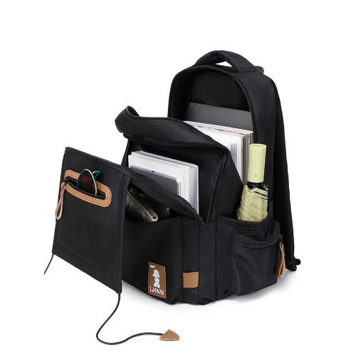 減負護脊  書包初中生中學生男生高中生後後背包男大容量女雙肩包男款