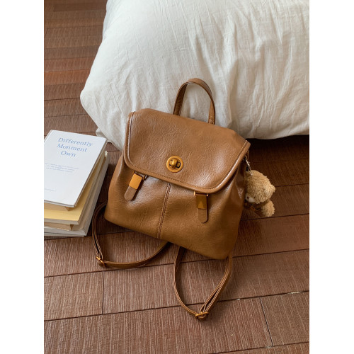 復古學院風雙肩包包2025新款女式小衆設計韓版ins休閒百搭後後背包