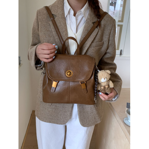 復古學院風雙肩包包2025新款女式小衆設計韓版ins休閒百搭後後背包