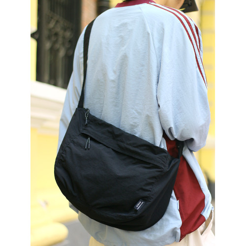 sobag日系大容量通勤布包女山系運動街頭潮男斜背單肩尼龍大布包