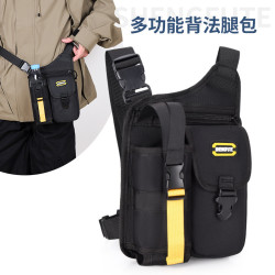 休閒旅遊水壺包男士腿包新款外出多功能小挎包戶外腰包男士