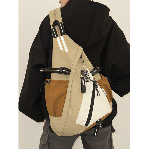 潮牌多功能雙肩後後背包男生弓箭包運動騎行單肩斜後後背包機能工裝胸包男 潮牌多功能雙肩後後背包男生弓箭包運動騎行單肩斜後後背包機能工裝胸包男