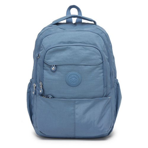 休閒後後背包女簡約大容量雙肩包男套拉桿旅行防水尼龍書包14寸電腦包