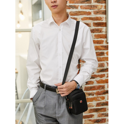 瑞士軍刀單肩包男多功能手機包穿皮帶腰包大容量牛津布運動小挎包