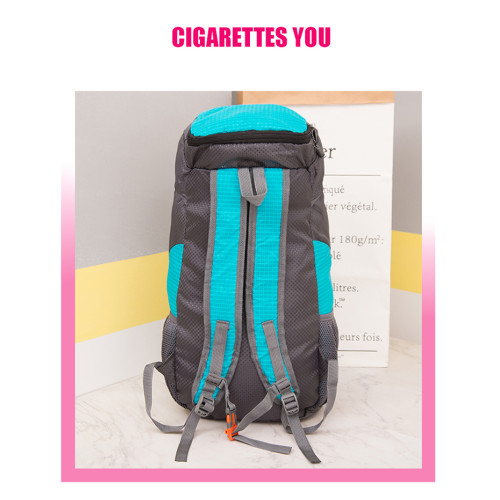 超輕可攜式大容量皮膚包可折曡旅行包男女雙肩包戶外後後背包登山包防水