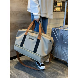 帆布旅行包短途出差手提大容量行李收納袋男運動健身包輕可攜式防水