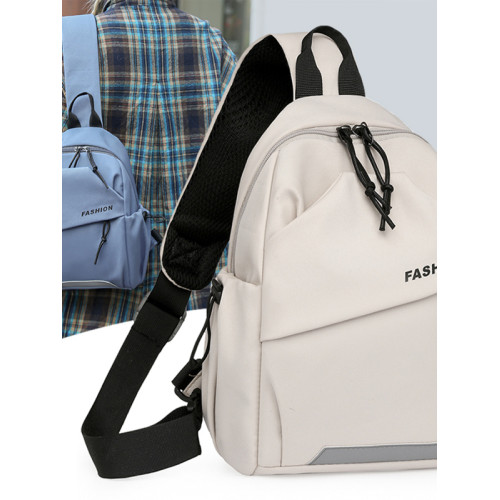 胸包斜後後背包潮牌大容量2025新款後後背包百搭騎行休閒運動學生日系單肩