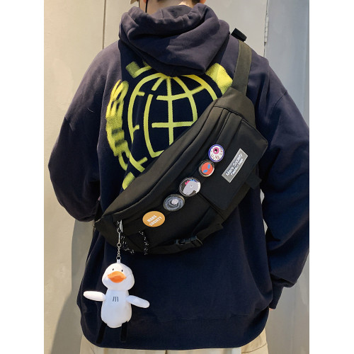 潮牌斜後後背包男士休閒日系小後後背包胸包斜背女單肩包男潮學生運動腰包 潮牌斜後後背包男士休閒日系小後後背包胸包斜背女單肩包男潮學生運動腰包