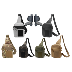 戶外戰術胸包多功能軍迷野外防水騎行登山耐磨透氣多層單肩斜後後背包