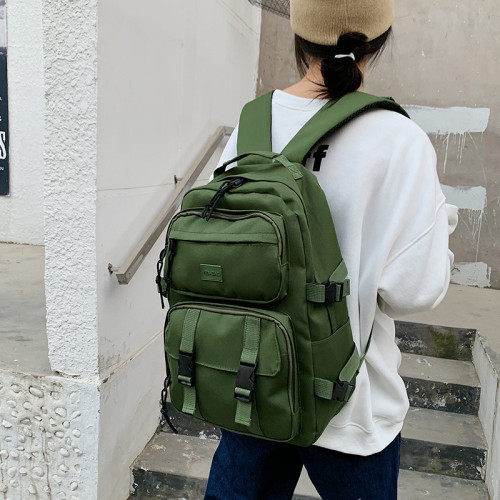 書包女韓版原宿ulzzang高中大學生初中生工裝百搭大容量雙肩後後背包