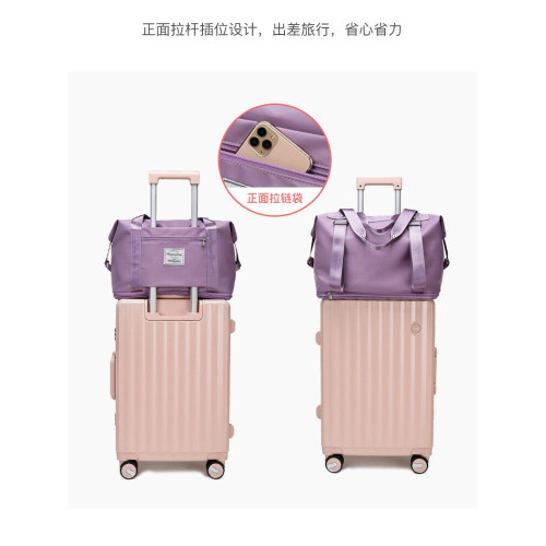 手提旅行包大容量女輕便待産包收納袋短途行李袋雙肩包可套拉桿箱