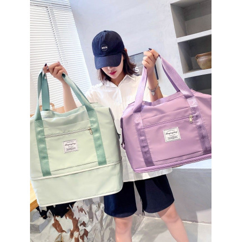 手提旅行包大容量女輕便待産包收納袋短途行李袋雙肩包可套拉桿箱