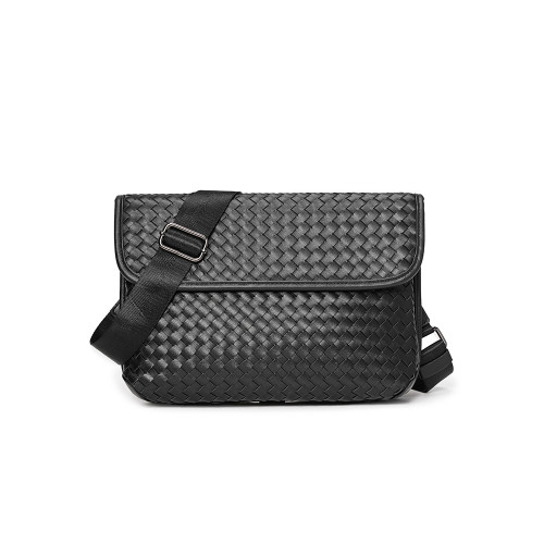 2026新款手工編織單肩包斜後後背包 潮流時尚胸包街頭小挎包潮男包包 2026新款手工編織單肩包斜後後背包 潮流時尚胸包街頭小挎包潮男包包