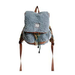 housedesign原創2025冬季毛絨復古大容量後後背包小衆通勤時尚雙肩包