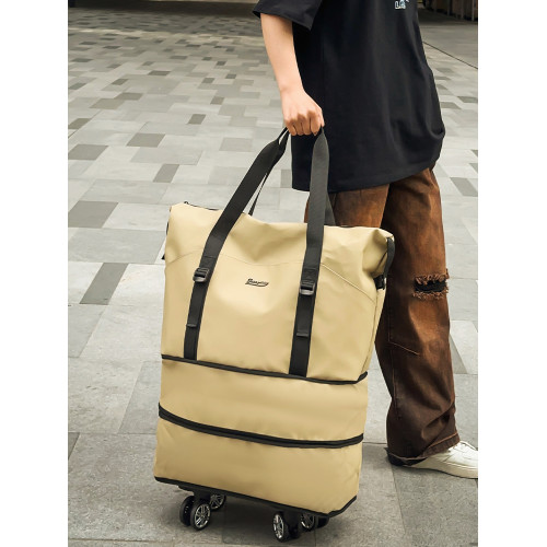 大容量折曡可擴容旅行包女輕便手提健身包短途出差登機行李袋男士 大容量折曡可擴容旅行包女輕便手提健身包短途出差登機行李袋男士