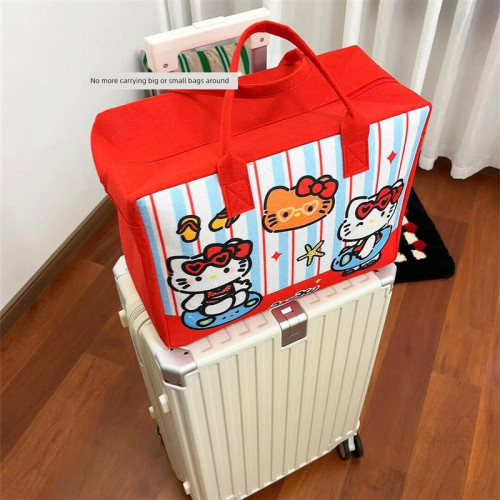 哈嘍kitty包短途旅行包女輕便出差行李袋可攜式拉桿包