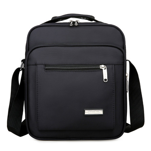 男包牛津布防水加厚大號男士單肩包斜後後背包休閒多層後後背包生意收錢包