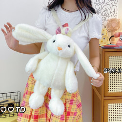 卡通玩偶稀奇古怪奇怪可愛雙肩包女生2026新款萌趣兔子毛絨毛毛包