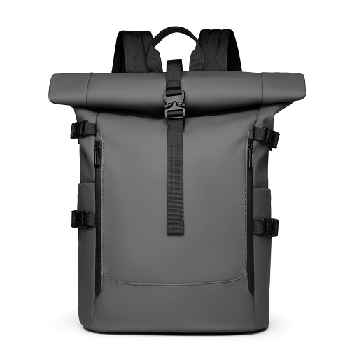 2025新款卷頂雙肩包時尚潮流大容量防水旅行後後背包通勤電腦包書包男