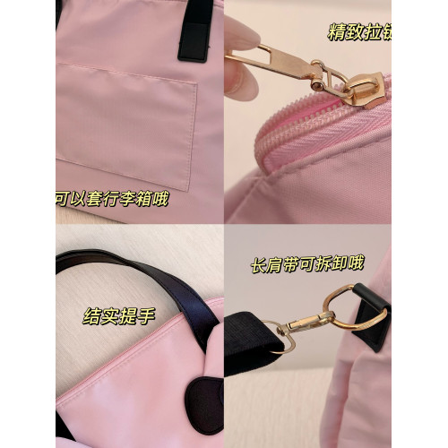 卡通KT貓旅行袋女大容量可愛手提斜後後背包短途出差健身包可套行李箱