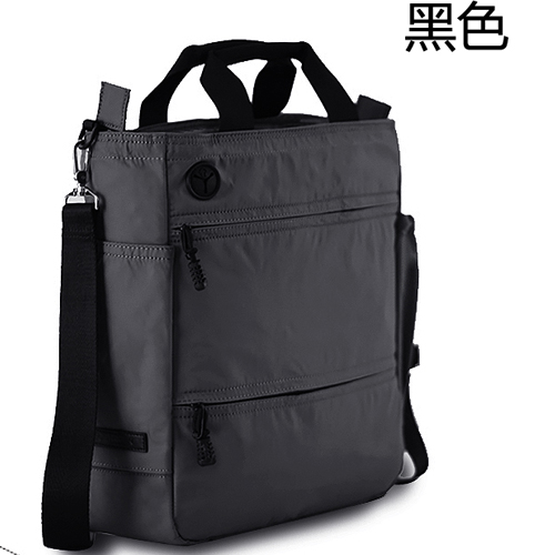 BOCHROUN男包休閒大容量手提公文包竪款單肩斜後後背包後後背包帆布多功能
