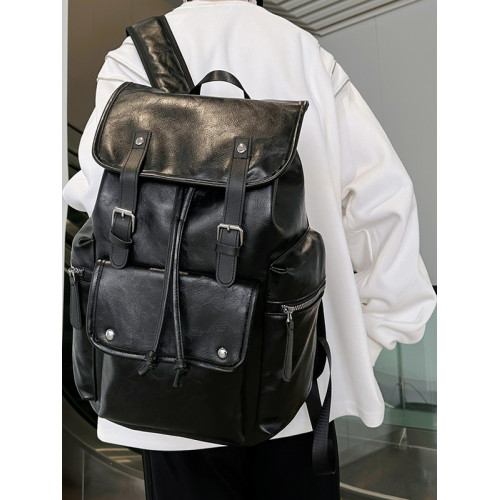 2026新款復古雙肩包男女大容量皮質電腦包通勤旅行後後背包大學生書包 2026新款復古雙肩包男女大容量皮質電腦包通勤旅行後後背包大學生書包